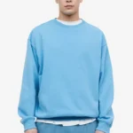 Loose Fit Sweatshirt - Light Blue